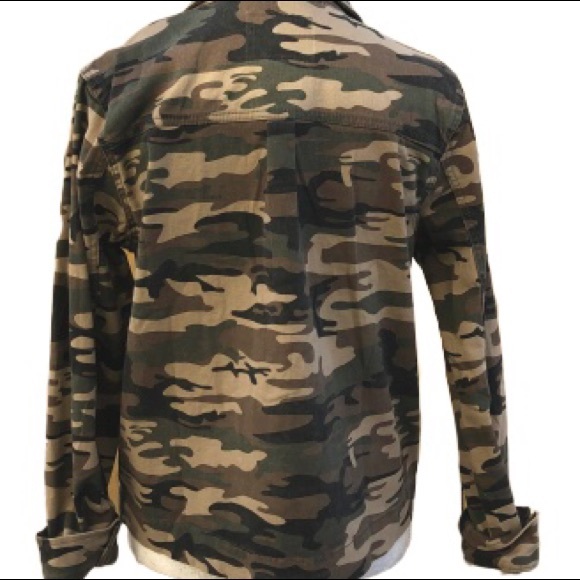 NWT SANCTUARY WAR IS OVER CROP CAMOUFLAGE JACKET - Picture 5 of 5